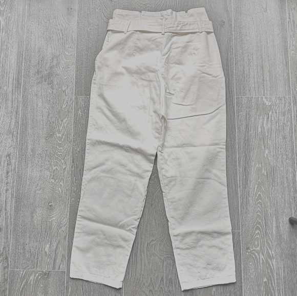 White Cotton Pants - Picture 3 of 3